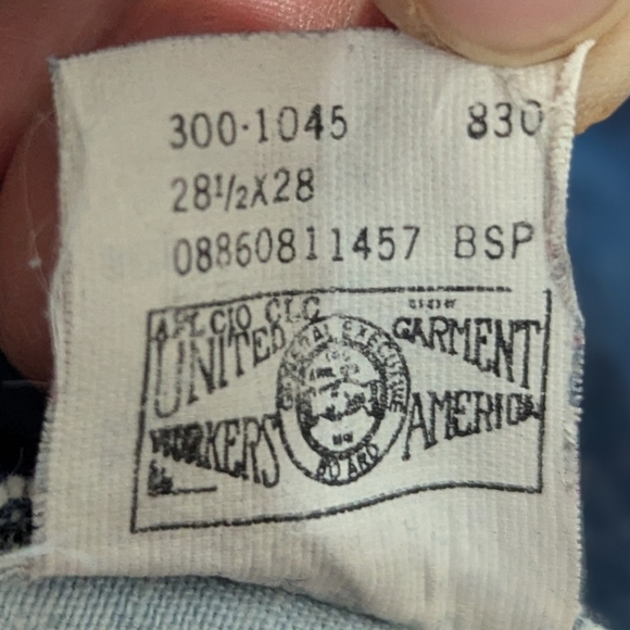 Vintage Lee Mom Jeans High Waisted Tapered Leg 100% Cotton Denim USA 11 - Picture 12 of 14